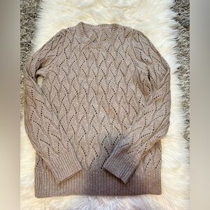Brown knit sweater